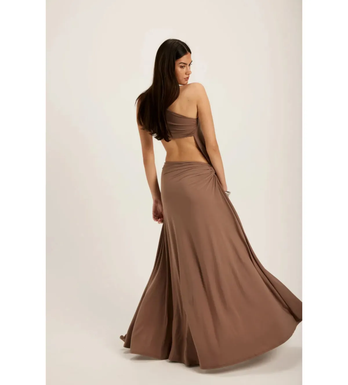 Ance Gria Serena Gown in Taupe Size S/AU8 - Image 3