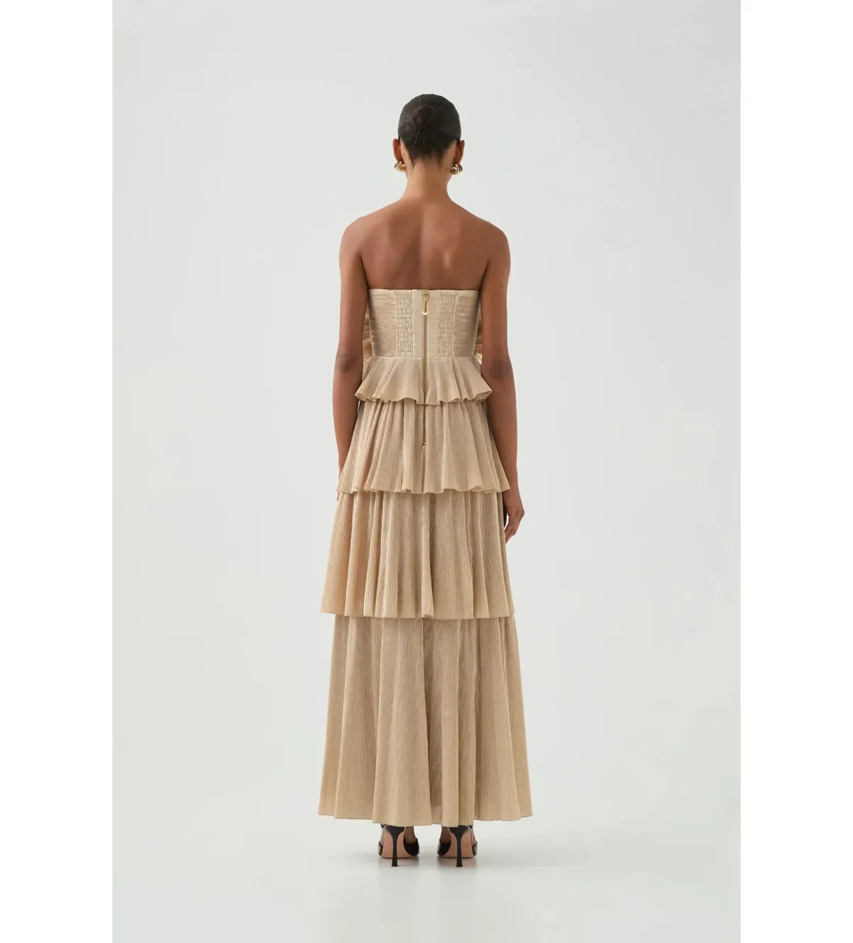 Aje Kyra Gown in Gold Size AU4 - Image 2