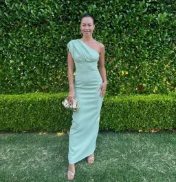 Rachel Gilbert Winnie Gown in Seafoam Green Size 6 for rent on The Volte - image 1
