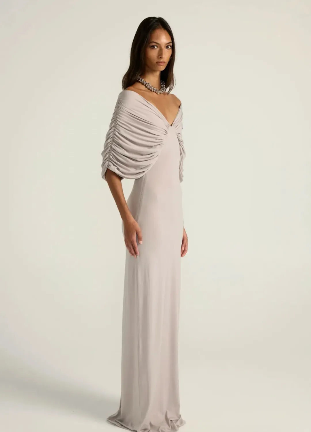 Ance Gria - Neve Dress in Grey Size XS for rent on The Volte - main image