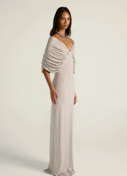 Ance Gria - Neve Dress in Grey Size XS for rent on The Volte - image 3