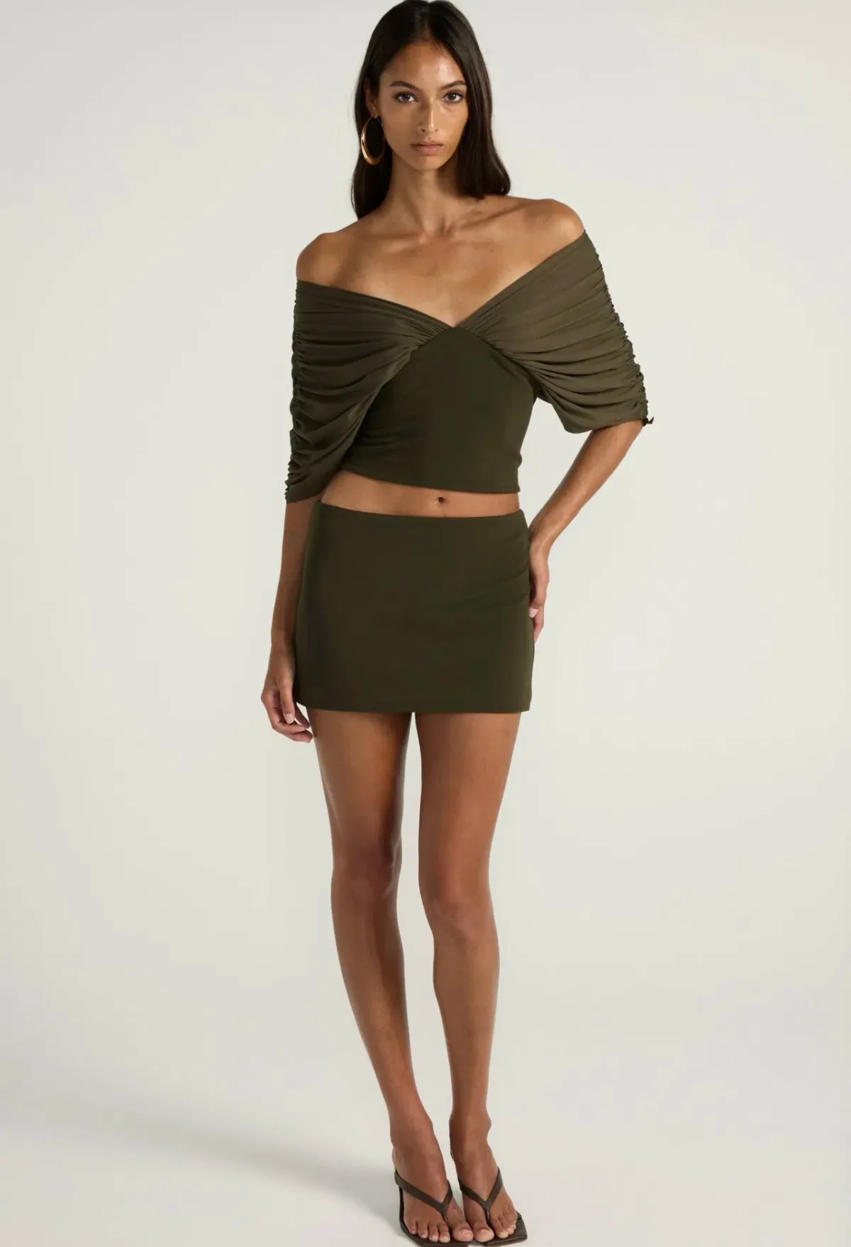 Ance Gria - Neve Mini Set in Olive Size S for rent on The Volte - main image