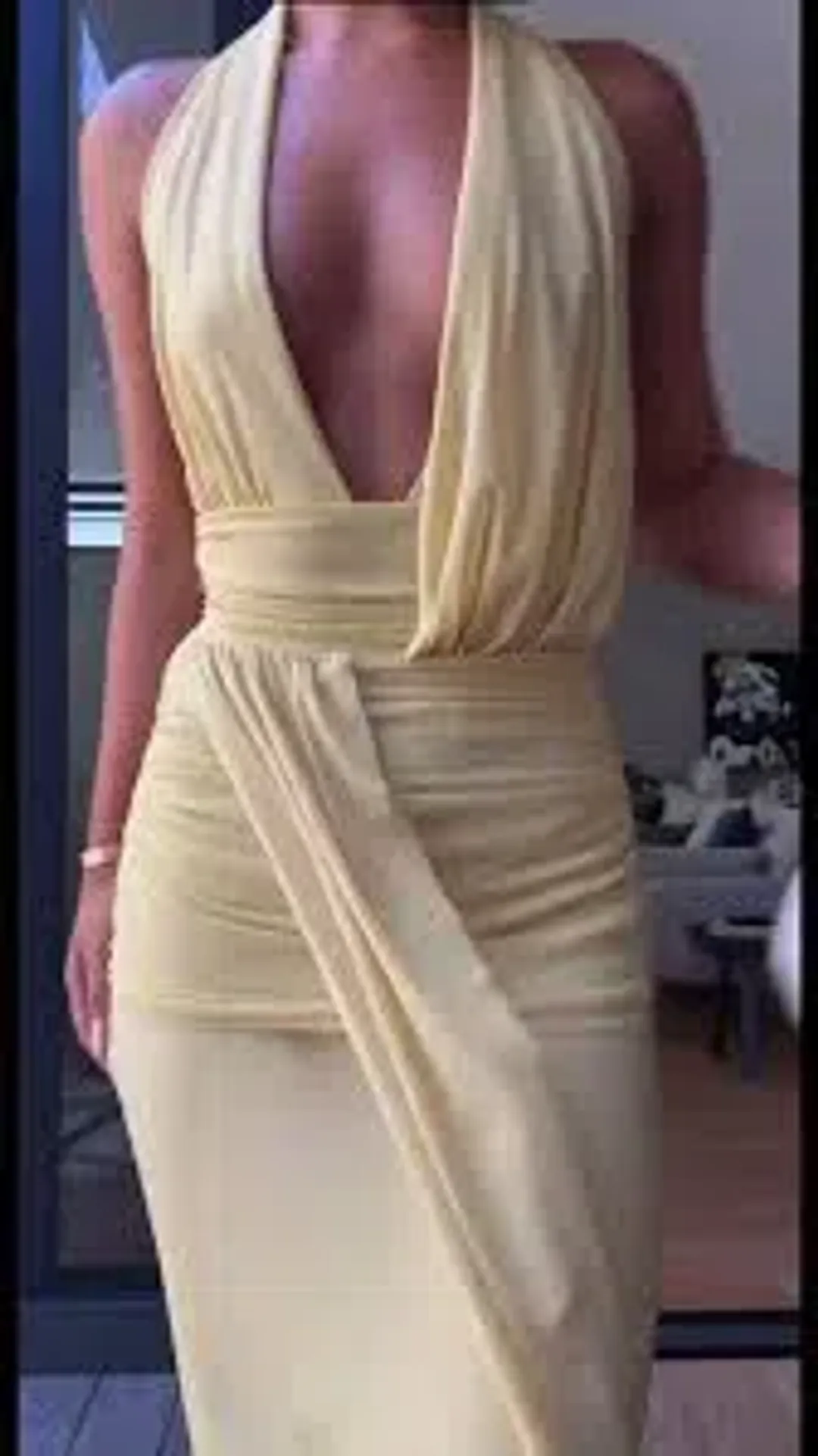 BEC AND BRIDGE CASSIS DRAPE MAXI DRESS SIZE 8 for rent on The Volte - main image