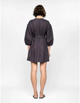 Staple The Label Rhea Mini Dress Navy Size 10 for rent on The Volte - image 4