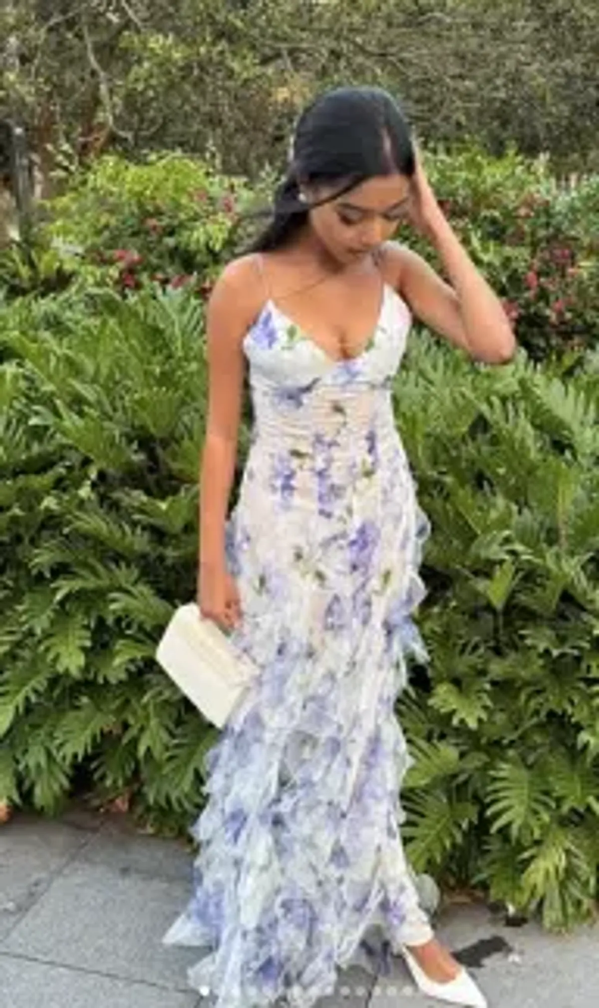 Iris Flower Maxi Dress for rent on The Volte - main image