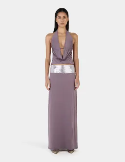 Ownley Aubergine Kyra Top & Francesca Skirt set size S for rent on The Volte - image 1
