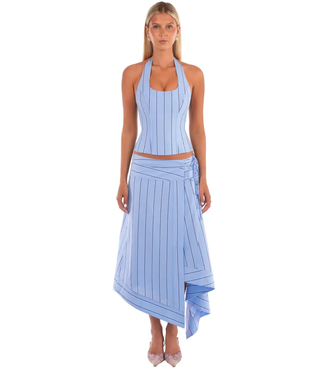 I Am Delilah Sabrina Set in Bluebell Size XS/AU6 for rent on The Volte - main image