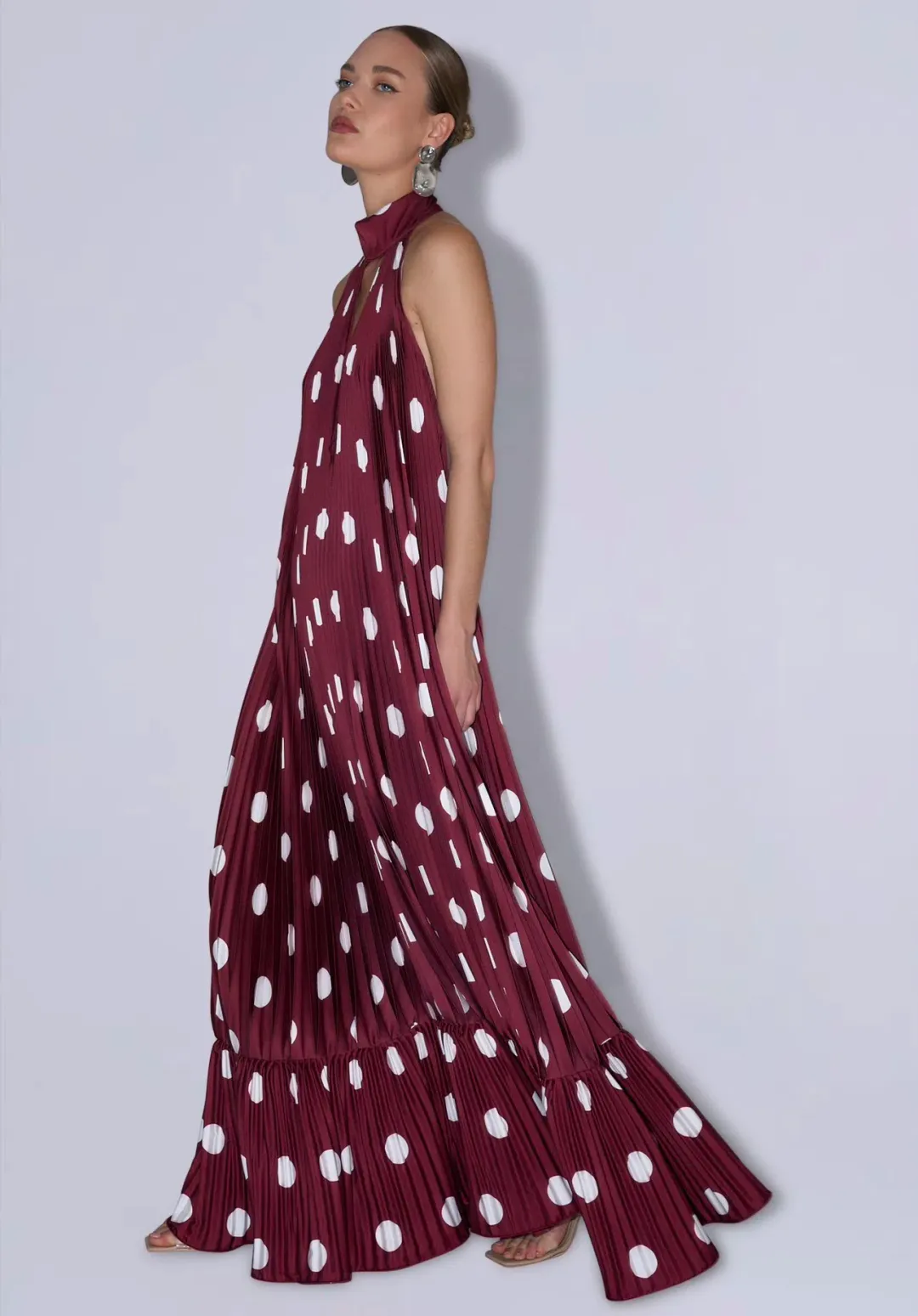 Lidee Libertie Gown size 6 Polka Wine for rent on The Volte - main image