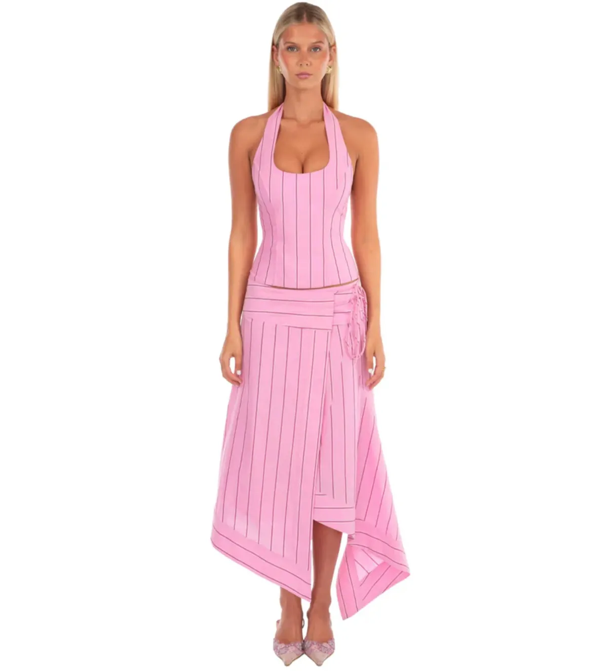 I Am Delilah Sabrina Set in Sangria Size XS/AU6 for rent on The Volte - main image
