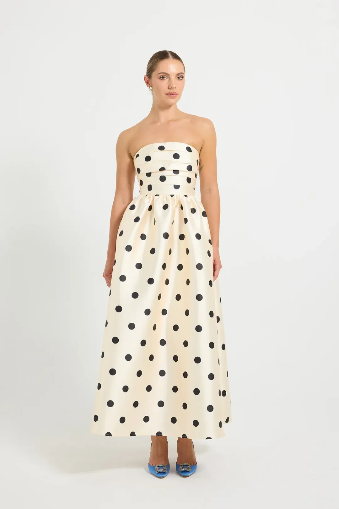 Pasduchas Dottie Midi Dress size 18 for rent on The Volte - main image