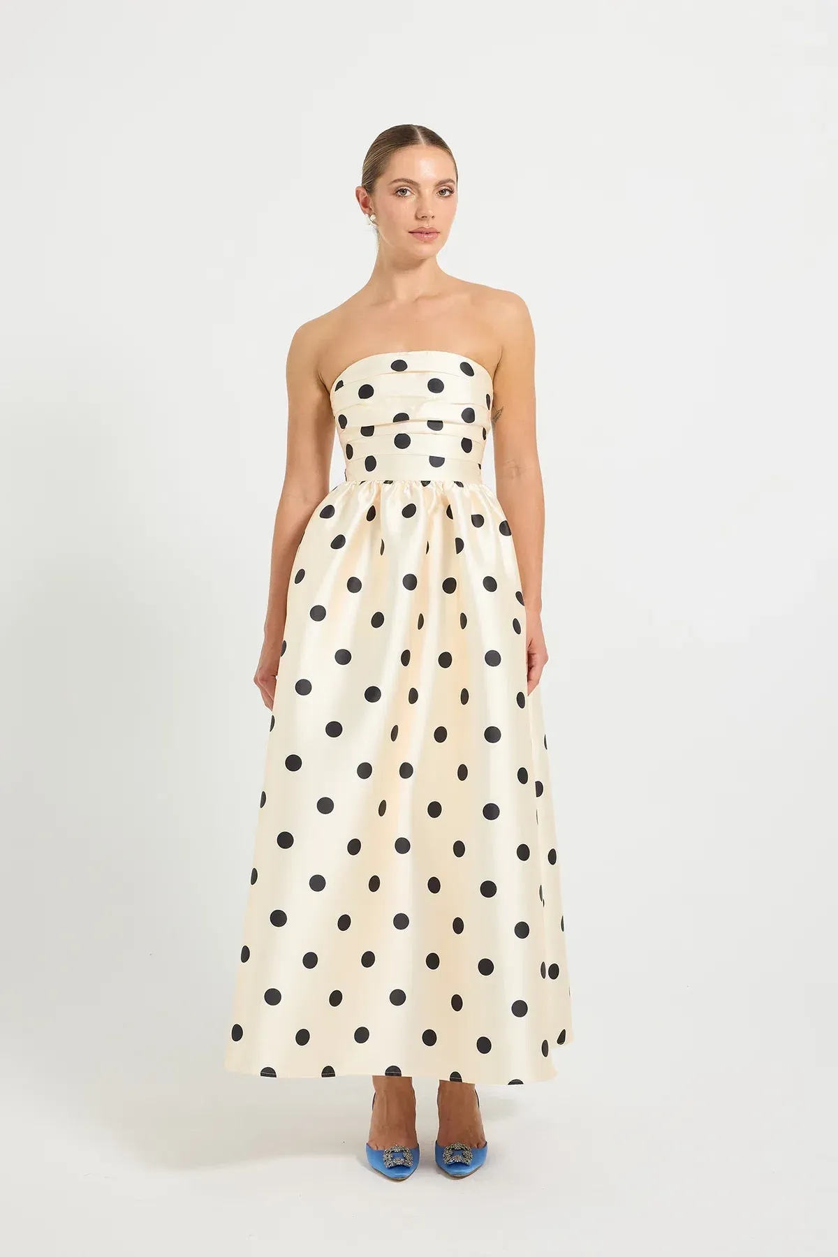 Pasduchas Dottie Midi Dress size 18 for rent on The Volte - main image