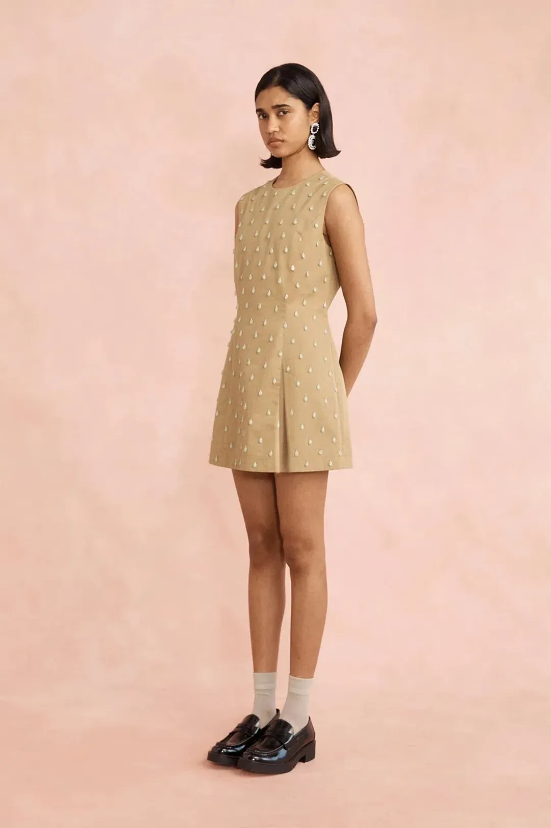 Lovaan Hannah Cedar Mini Dress Size 8 for rent on The Volte - main image