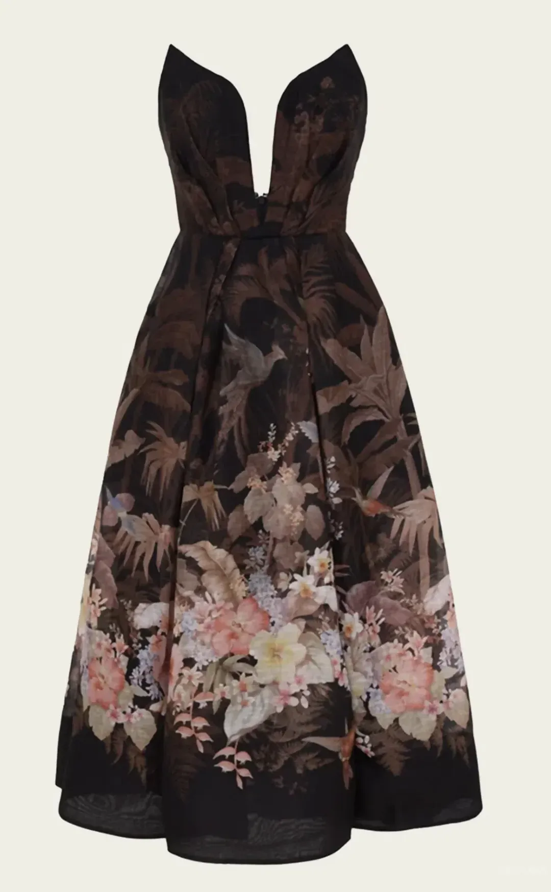ZIMMERMANN ILLUMINATE DRAPED MIDI DRESS SIZE 3 for rent on The Volte - main image