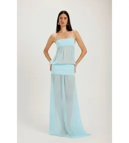 Ance Gria Romeo Gown in Aqua Size S/AU8 for rent on The Volte - image 3