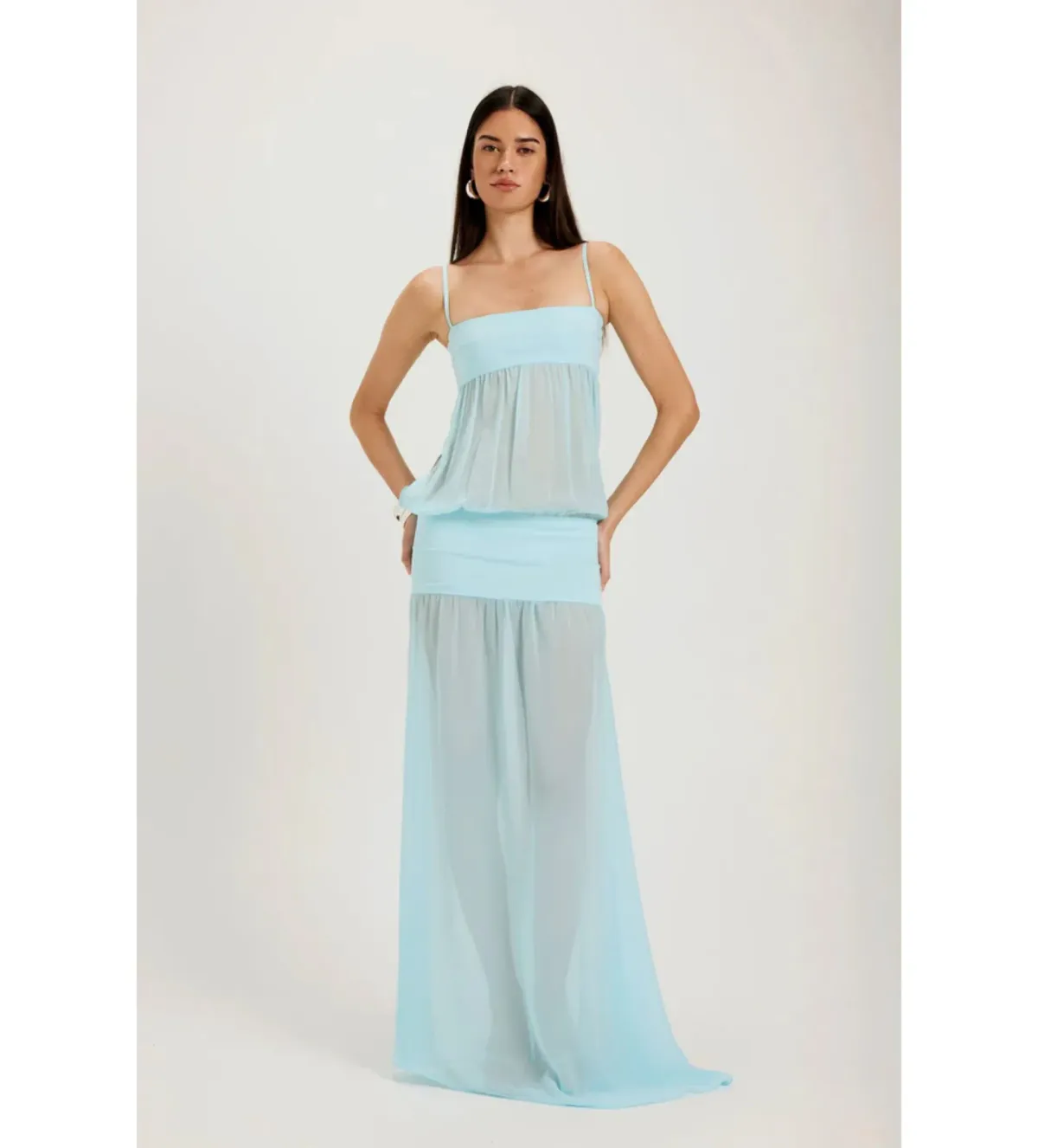 Ance Gria Romeo Gown in Aqua Size M/AU10 - Image 3