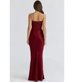 House of CB Persephone Dress in Wine Size L/AU12 for rent on The Volte - image 4
