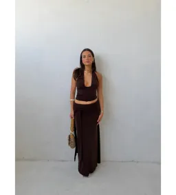 LaMarie Sofia Set in Brown Size XS/S for rent on The Volte - image 3