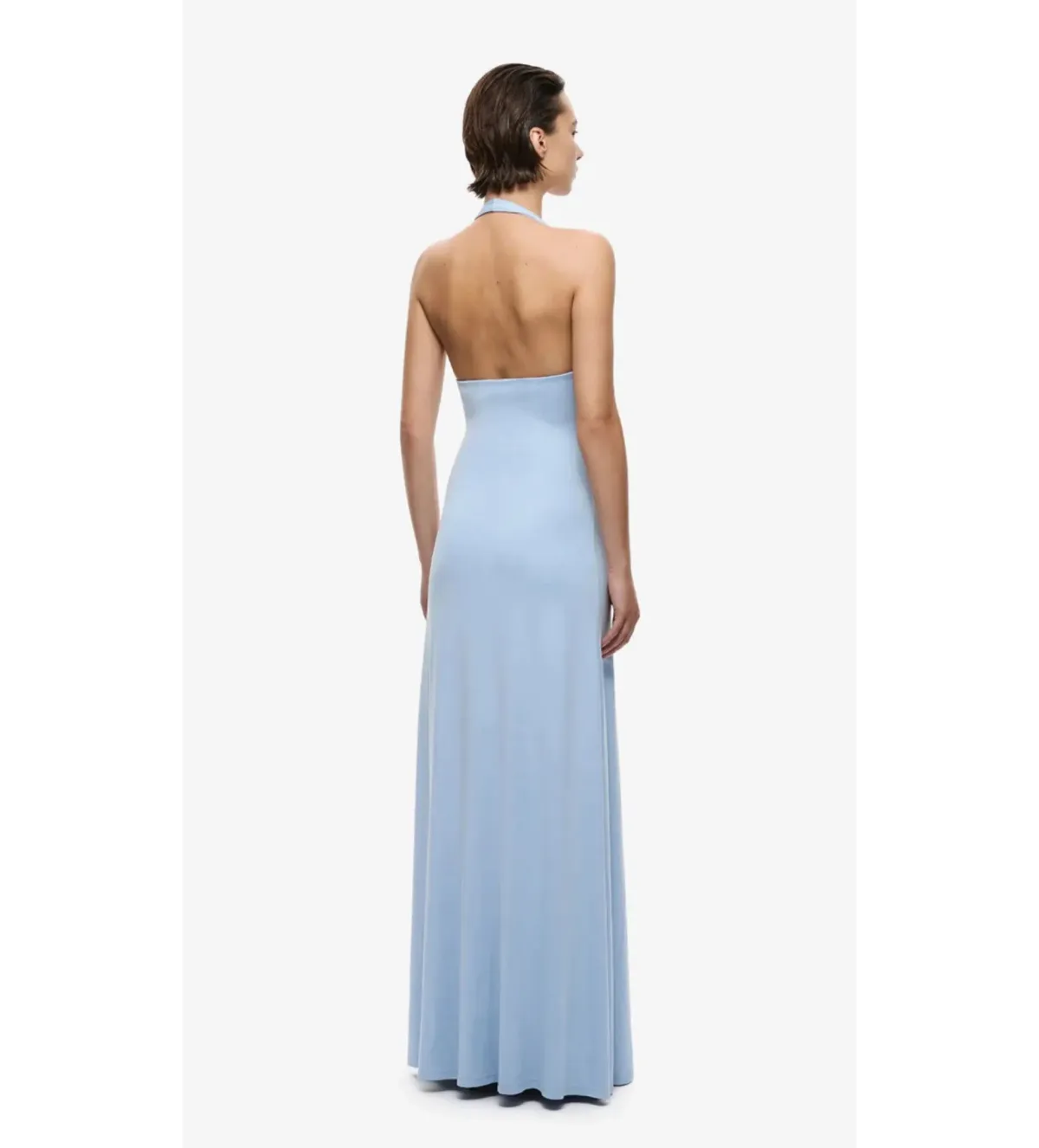 Misha Jennifer Cupro Maxi Dress in Cornflower Blue Size XXS/AU4 - Image 3
