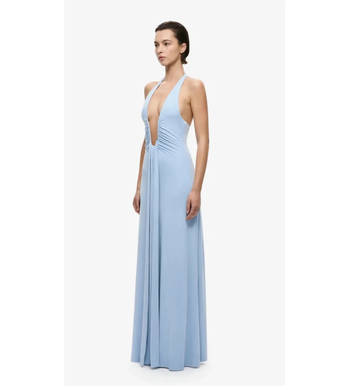Misha Jennifer Cupro Maxi Dress in Cornflower Blue Size S/AU8 - Image 2