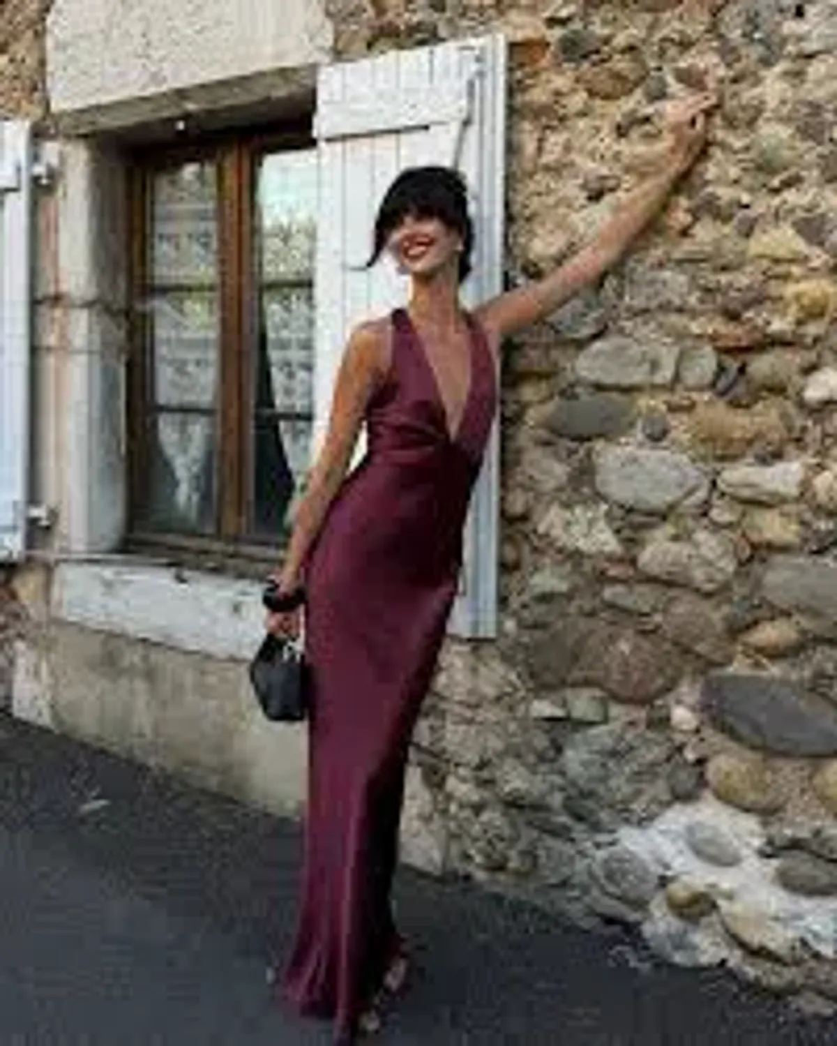 Shona Joy Elia Plunge Cross Back Maxi Dress - Image 3