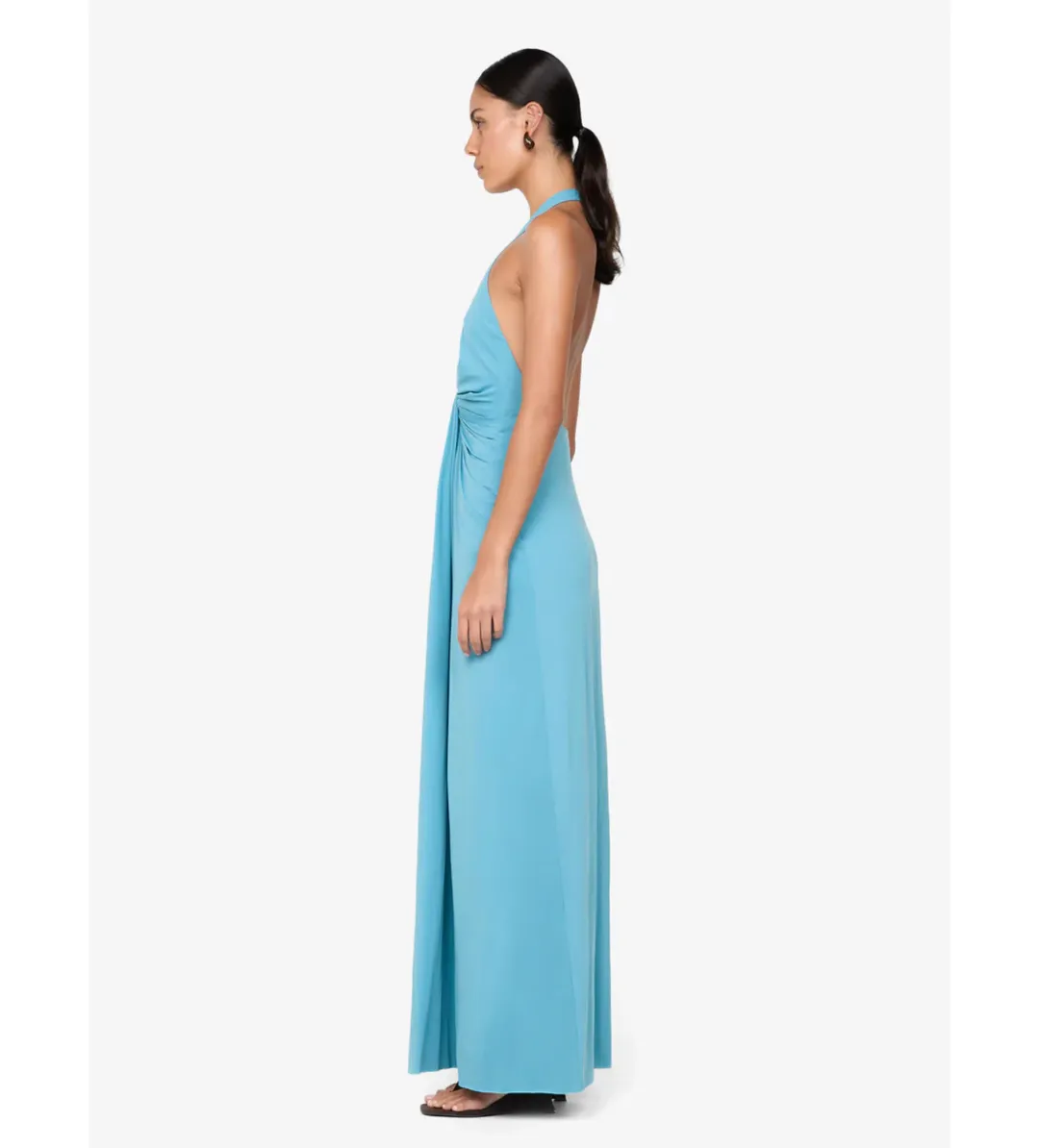 Bec & Bridge Tillie Drape Maxi Dress in Deep Seafoam Size AU12 for rent on The Volte - main image