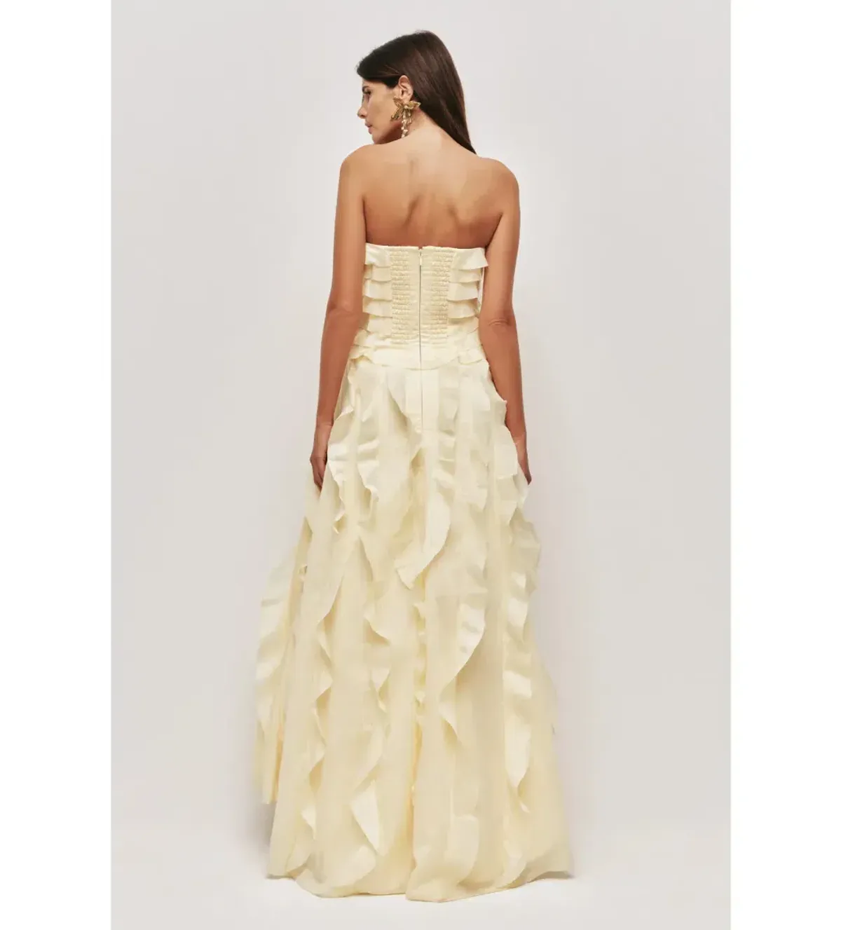 AJE ALLAIRIE GOWN IN BUTTER YELLOW SIZE AU10 - Image 2