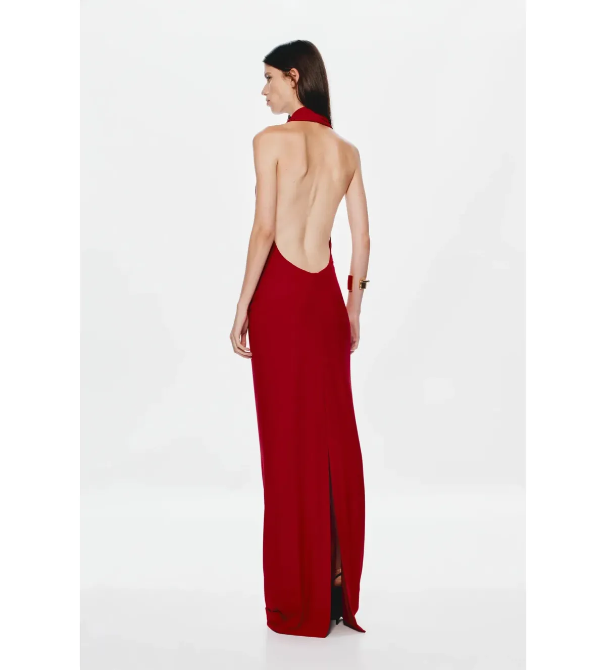 Misha Vanessa Jersey Maxi Dress in Cherry Size M/AU10 - Image 3