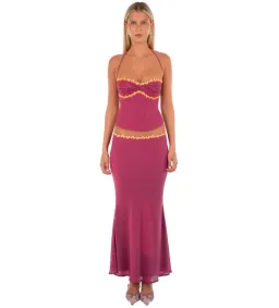 I Am Delilah Jemima Set in Wine Size S/AU8 for rent on The Volte - image 1