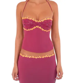 I Am Delilah Jemima Set in Wine Size S/AU8 for rent on The Volte - image 4