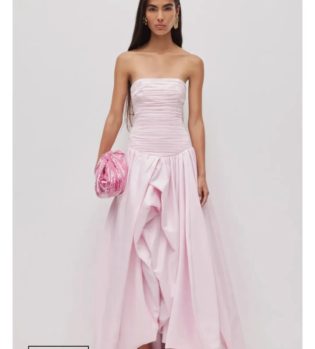 Violetta bubble hem maxi dress for rent on The Volte - main image