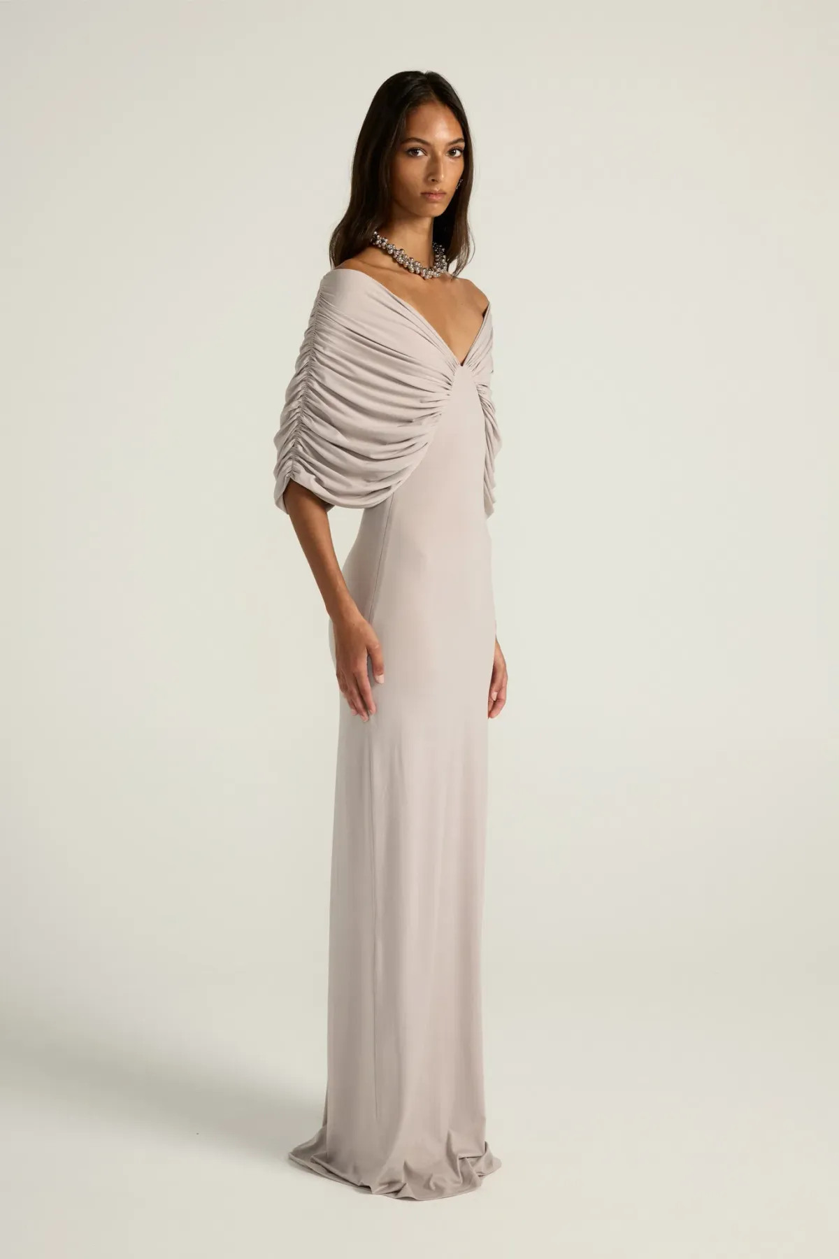 Ance Gria Neve Maxi Dress in Silver Grey Size M / AU 10 - Image 4