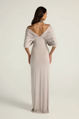 Ance Gria Neve Maxi Dress in Silver Grey Size S / AU 8 for rent on The Volte - image 3