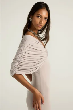 Ance Gria Neve Maxi Dress in Silver Grey Size S / AU 8 for rent on The Volte - image 2