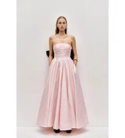 Aje Thea Bow Gown in Pink Tint/Black Size AU12 for rent on The Volte - image 1