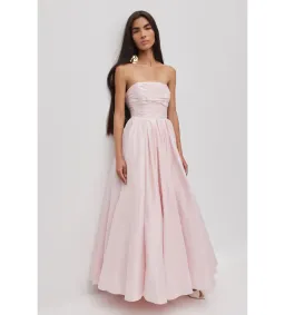 Aje Thea Bow Gown in Pink Tint/Black Size AU12 for rent on The Volte - image 3