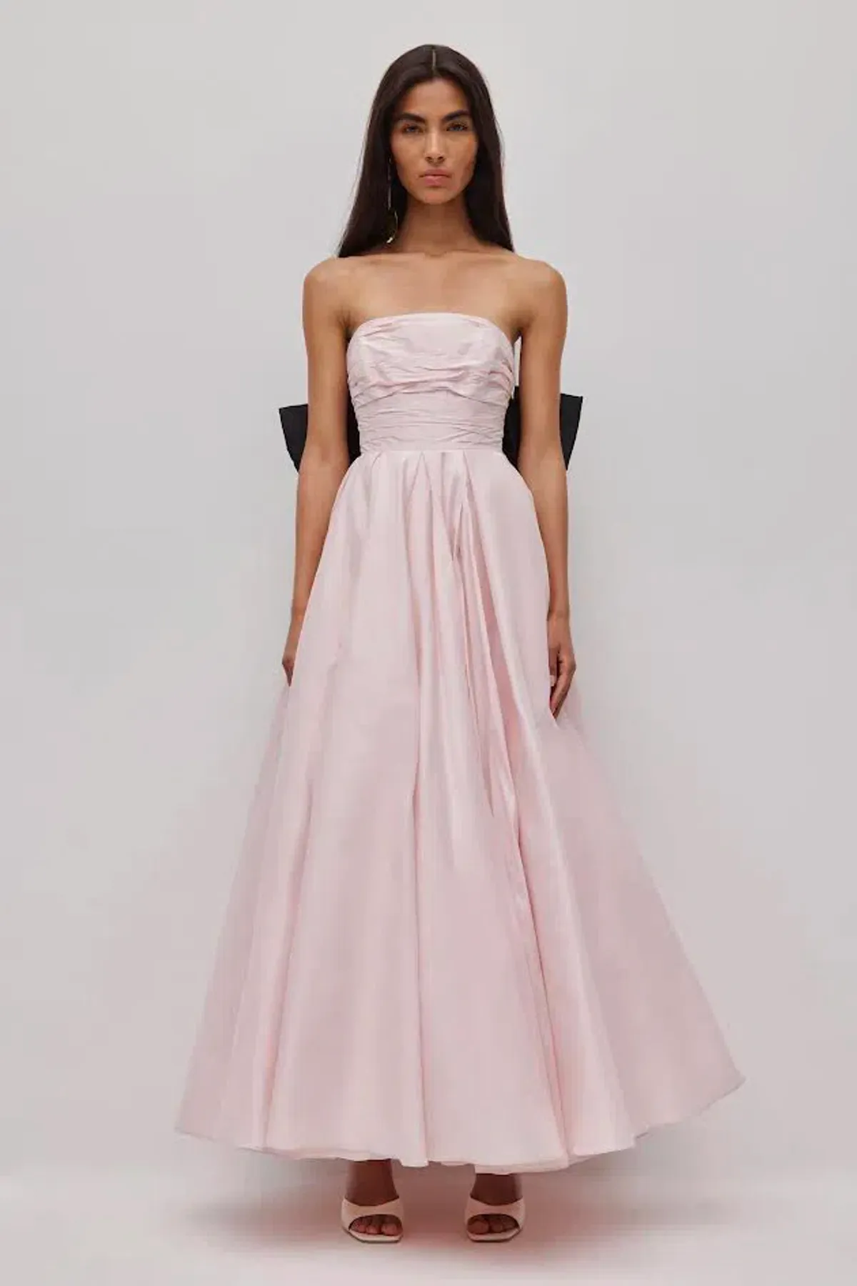 💕 New AJE Thea Bow Gown in Pink Tint & Black- Size 12 AU Maxi Dress 💕 - Image 1