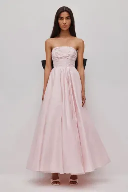 💕 New AJE Thea Bow Gown in Pink Tint & Black- Size 12 AU Maxi Dress 💕 for rent on The Volte - image 1