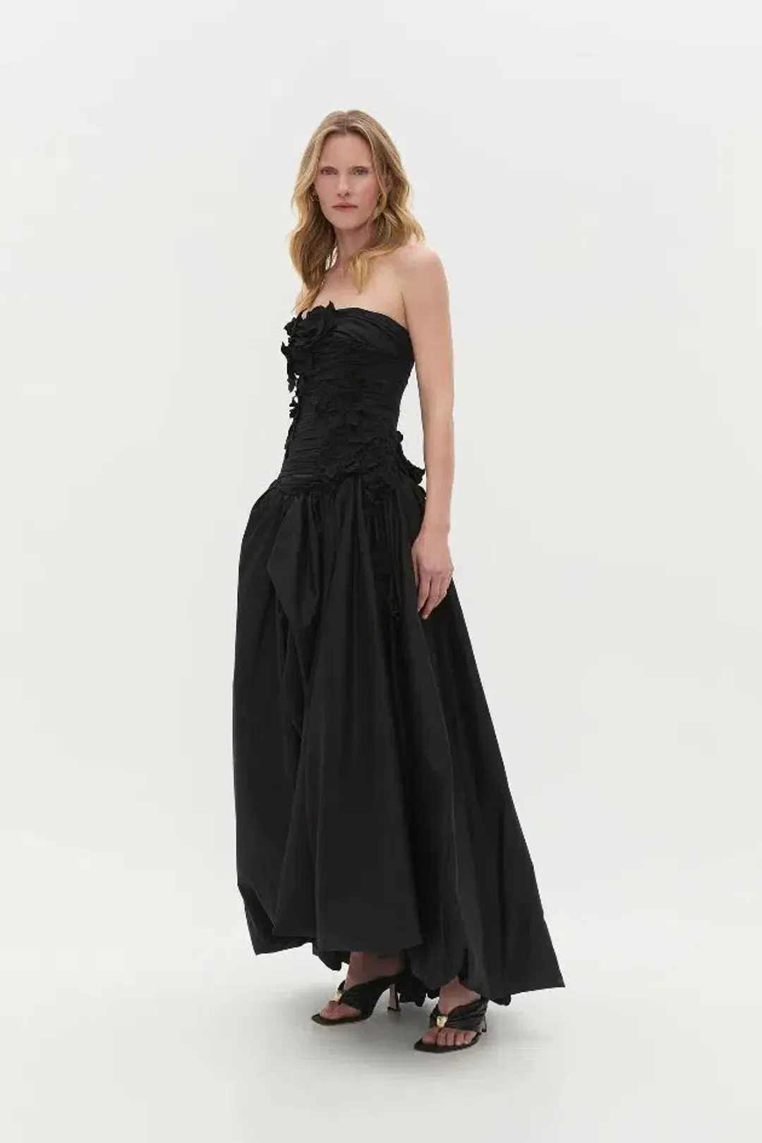 🖤 NEW AJE Splendour Flower Gown – Black – Size 10 AU Maxi Dress 🖤 for rent on The Volte - main image
