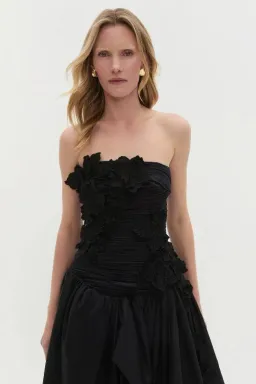 🖤 NEW AJE Splendour Flower Gown – Black – Size 10 AU Maxi Dress 🖤 for rent on The Volte - image 1