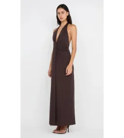 Bec & Bridge Tillie Drape Maxi Dress in Dark Chocolate Size AU8 for rent on The Volte - image 2