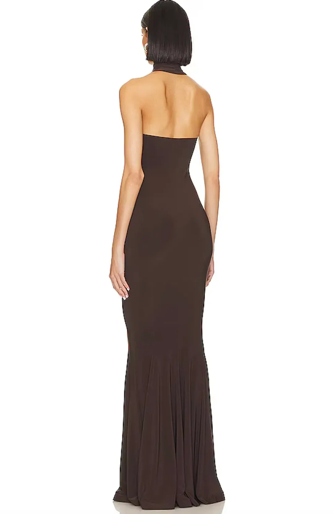 Norma Kamali Halter Turtle Fishtail Gown for rent on The Volte - main image