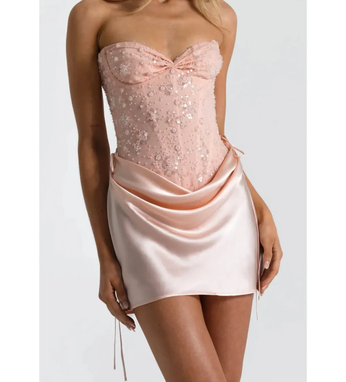 Natalie Rolt Verity Bustier Top in Pink Size 1/AU8 - Image 1