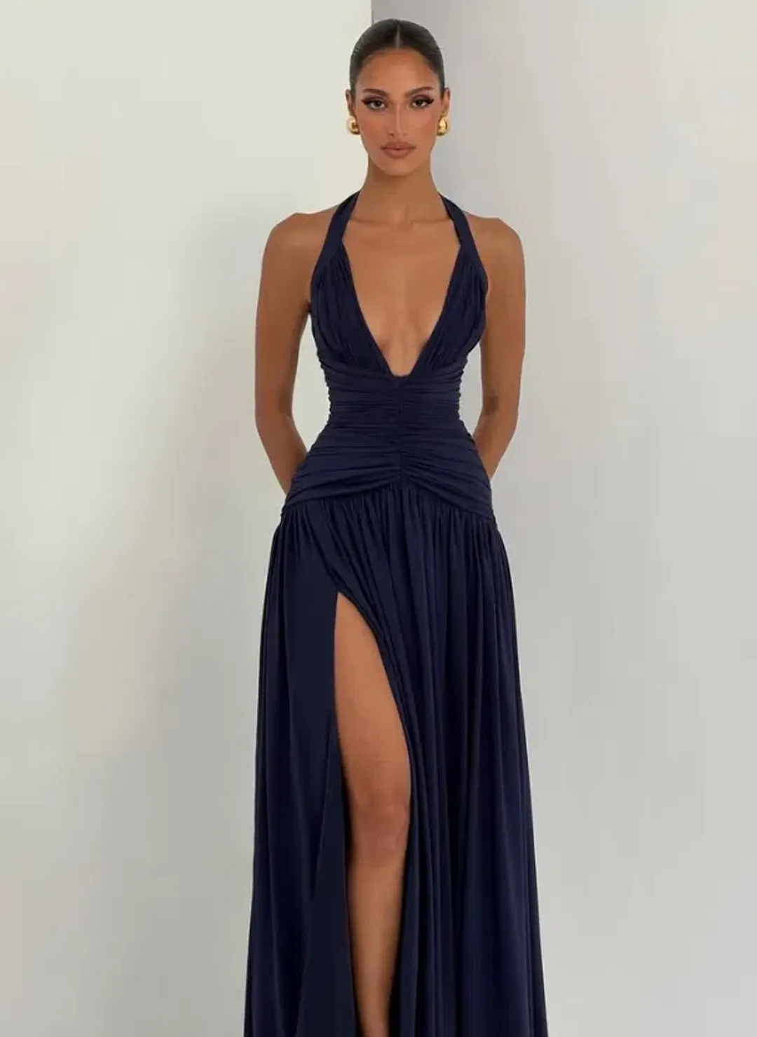 Babyboo Fashion Amaris Maxi Dress Navy 6 for rent on The Volte - main image