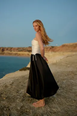 Aston Studio MARGUERITE GOWN NERO ANTIQUE for rent on The Volte - image 1