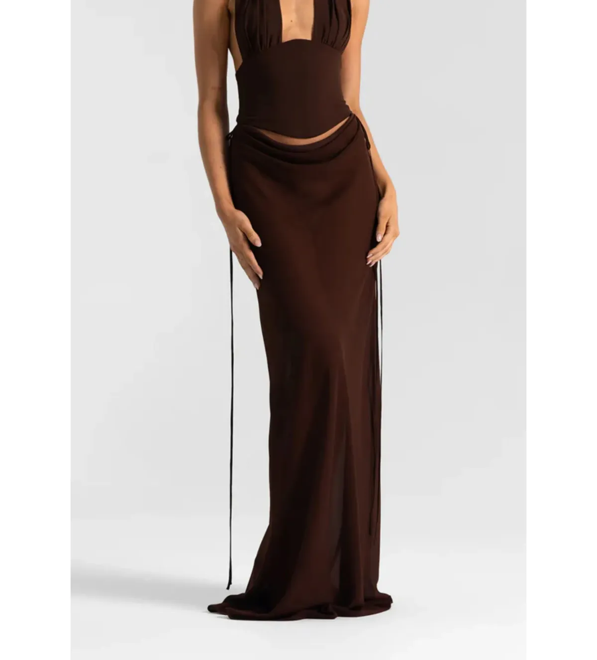 Natalie Rolt Allira Maxi Skirt in Espresso Size 0/AU6 - Image 1