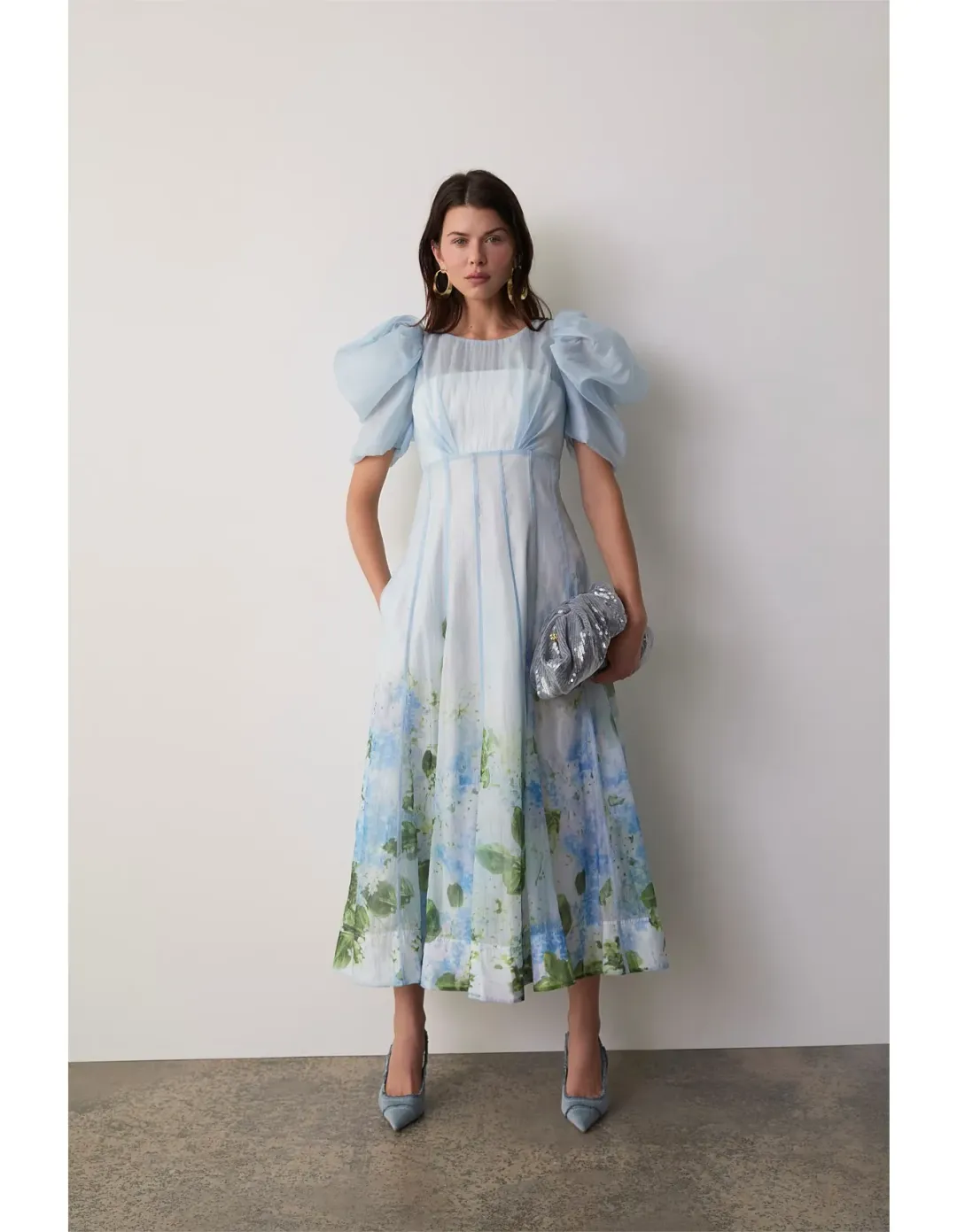 Aje Blue Hydrangea Dress Size 8 AU for rent on The Volte - main image