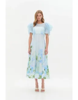 Aje Blue Hydrangea Dress Size 8 AU for rent on The Volte - image 1