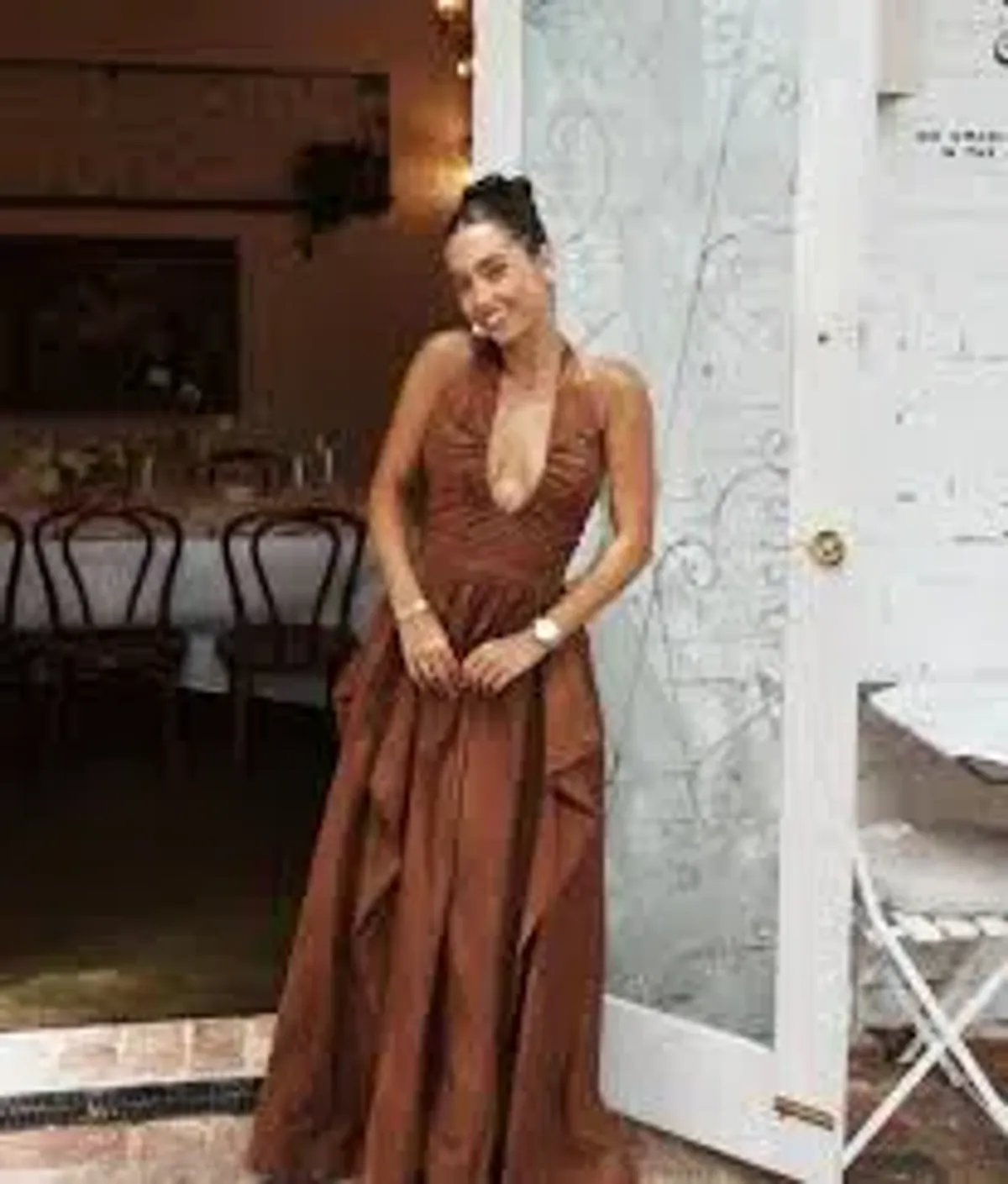 Manning Cartell Provence Halter Dress in Cognac - Image 2