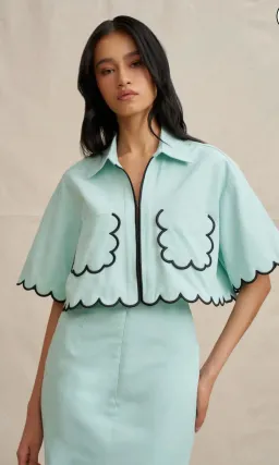 KALANI CROP SHIRT for rent on The Volte - image 1