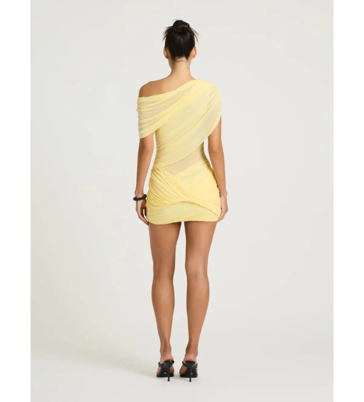 Benni Otto Mini Dress in Lemon Size AU6 - Image 3